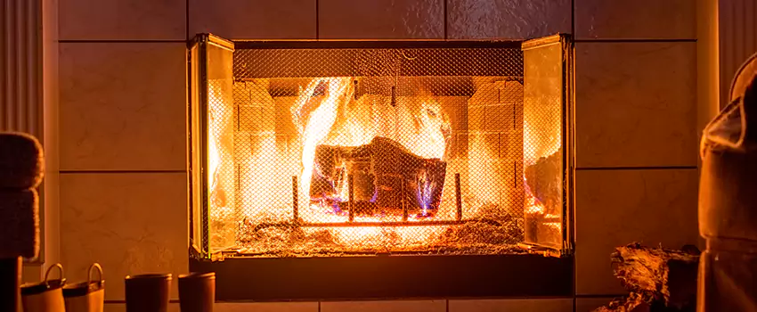 Mendota Hearth Landscape Fireplace Installation in Ukiah, California