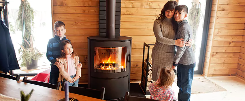 Morso Cast Iron Fireplace Insert Installation in Ukiah, California